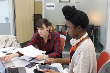 Student receiving academic coaching